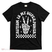 Autism Is My Superpower Groovy Autism Awareness  T-Shirt thumb 0
