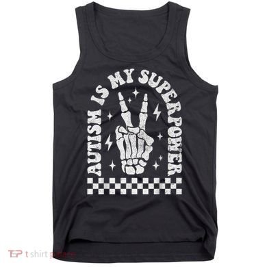 Autism Is My Superpower Groovy Autism Awareness  Tank Top