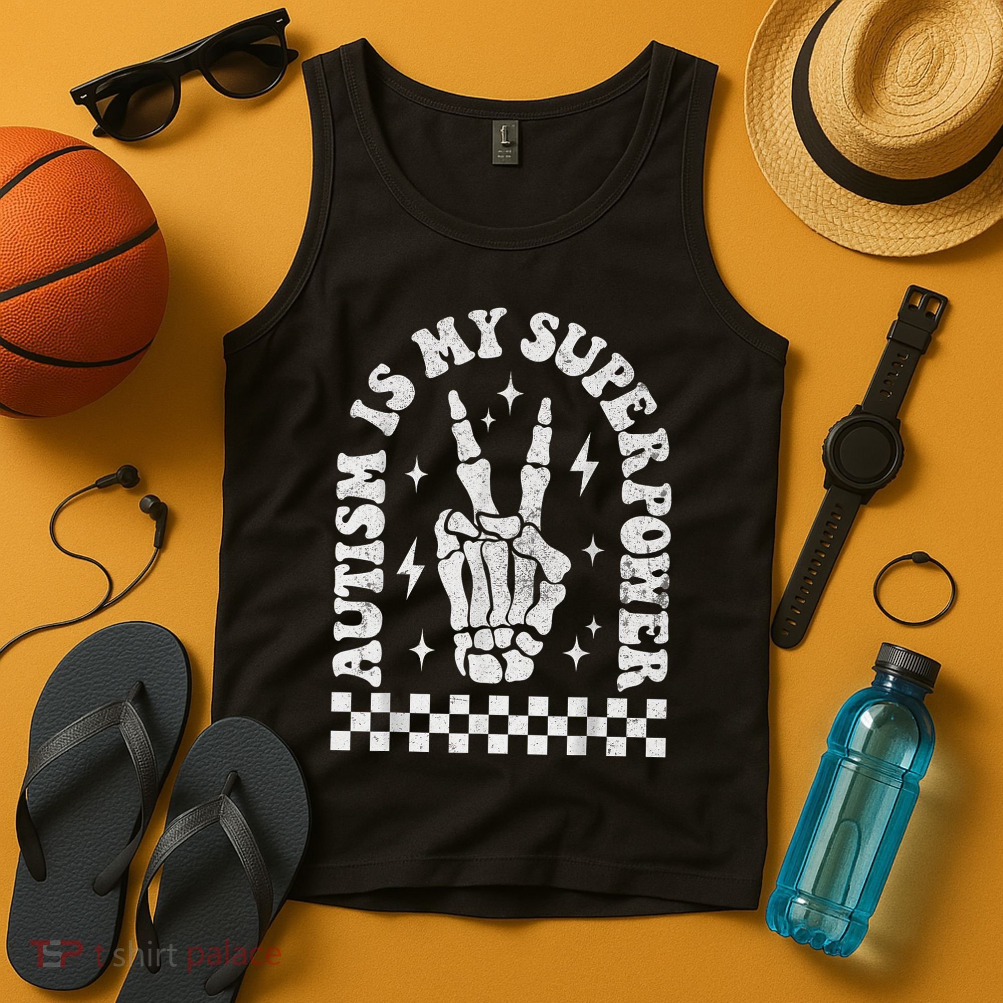 Autism Is My Superpower Groovy Autism Awareness  Tank Top