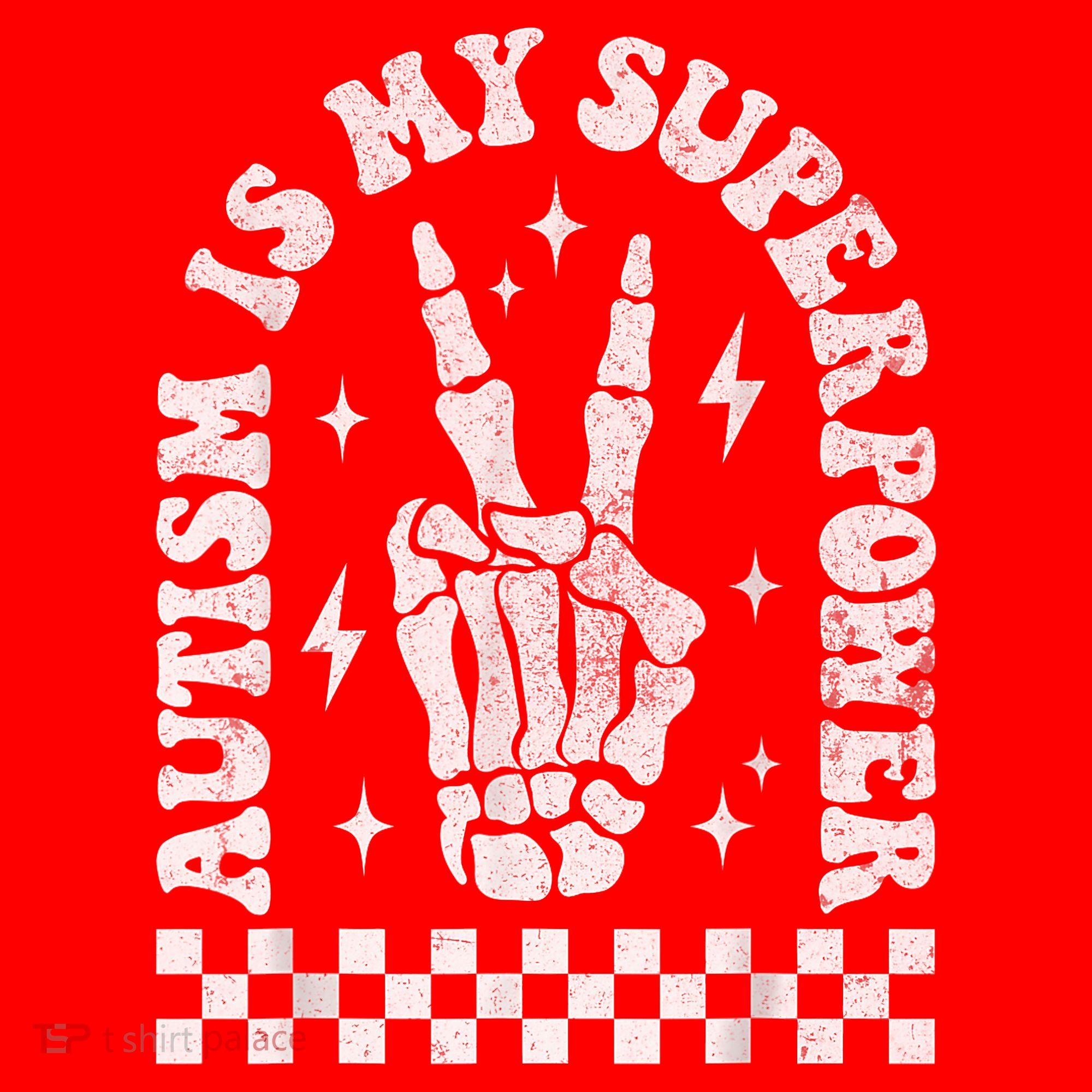 Autism Is My Superpower Groovy Autism Awareness  Santa Hat