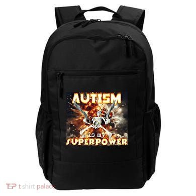 Autism Is My Supper Power Hard Skeleton Meme Oddly Specific Gift Backpack