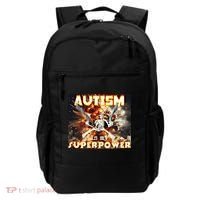 Autism Is My Supper Power Hard Skeleton Meme Oddly Specific Gift Backpack thumb 0