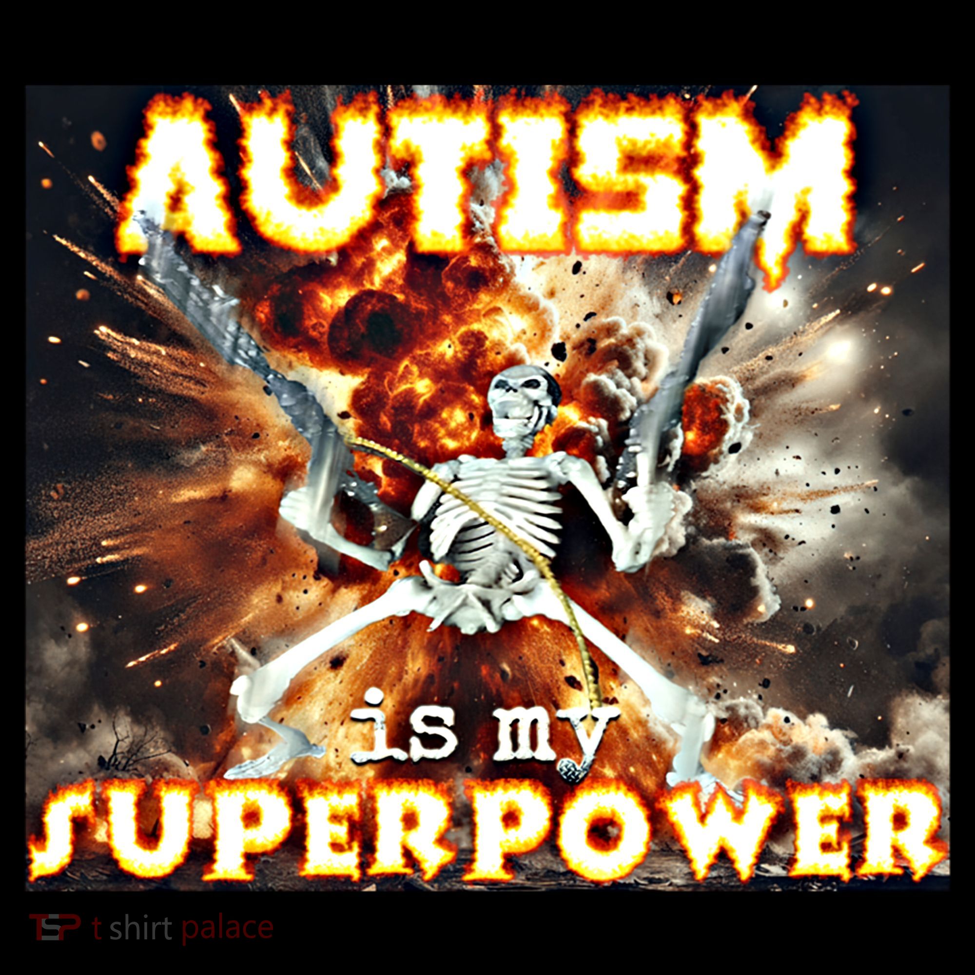 Autism Is My Supper Power Hard Skeleton Meme Oddly Specific Gift Coffee Mug