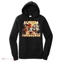 Autism Is My Supper Power Hard Skeleton Meme Oddly Specific Gift Women's Hoodie thumb 0