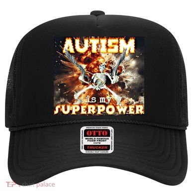 Autism Is My Supper Power Hard Skeleton Meme Oddly Specific Gift Hat