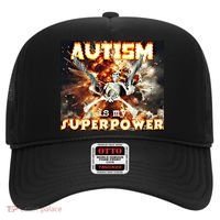 Autism Is My Supper Power Hard Skeleton Meme Oddly Specific Gift Hat thumb 0