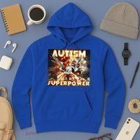 Autism Is My Supper Power Hard Skeleton Meme Oddly Specific Gift Hoodie thumb 3