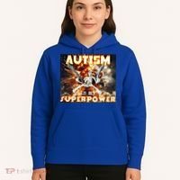 Autism Is My Supper Power Hard Skeleton Meme Oddly Specific Gift Hoodie thumb 5