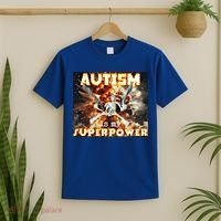 Autism Is My Supper Power Hard Skeleton Meme Oddly Specific Gift T-Shirt thumb 2