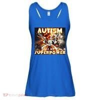 Autism Is My Supper Power Hard Skeleton Meme Oddly Specific Gift Ladies Essential Flowy Tank thumb 0