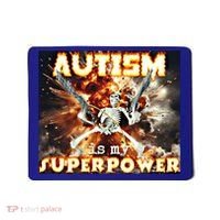Autism Is My Supper Power Hard Skeleton Meme Oddly Specific Gift Mousepad thumb 0