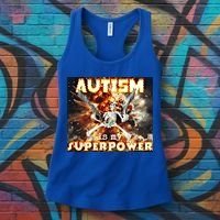 Autism Is My Supper Power Hard Skeleton Meme Oddly Specific Gift Women's Tank Top thumb 3