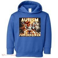 Autism Is My Supper Power Hard Skeleton Meme Oddly Specific Gift Toddler Hoodie thumb 0