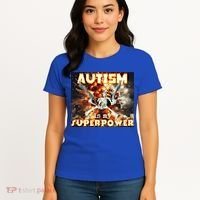 Autism Is My Supper Power Hard Skeleton Meme Oddly Specific Gift Women's T-Shirt thumb 4