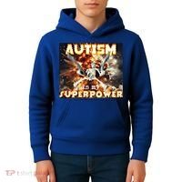Autism Is My Supper Power Hard Skeleton Meme Oddly Specific Gift Kids Hoodie thumb 4