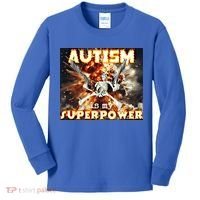 Autism Is My Supper Power Hard Skeleton Meme Oddly Specific Gift Kids Long Sleeve Shirt thumb 0