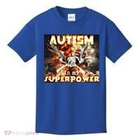 Autism Is My Supper Power Hard Skeleton Meme Oddly Specific Gift Kids T-Shirt thumb 0