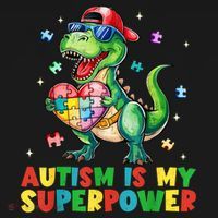Autism Is My Superpower Funny Autism Awareness Toddler Hoodie thumb 2