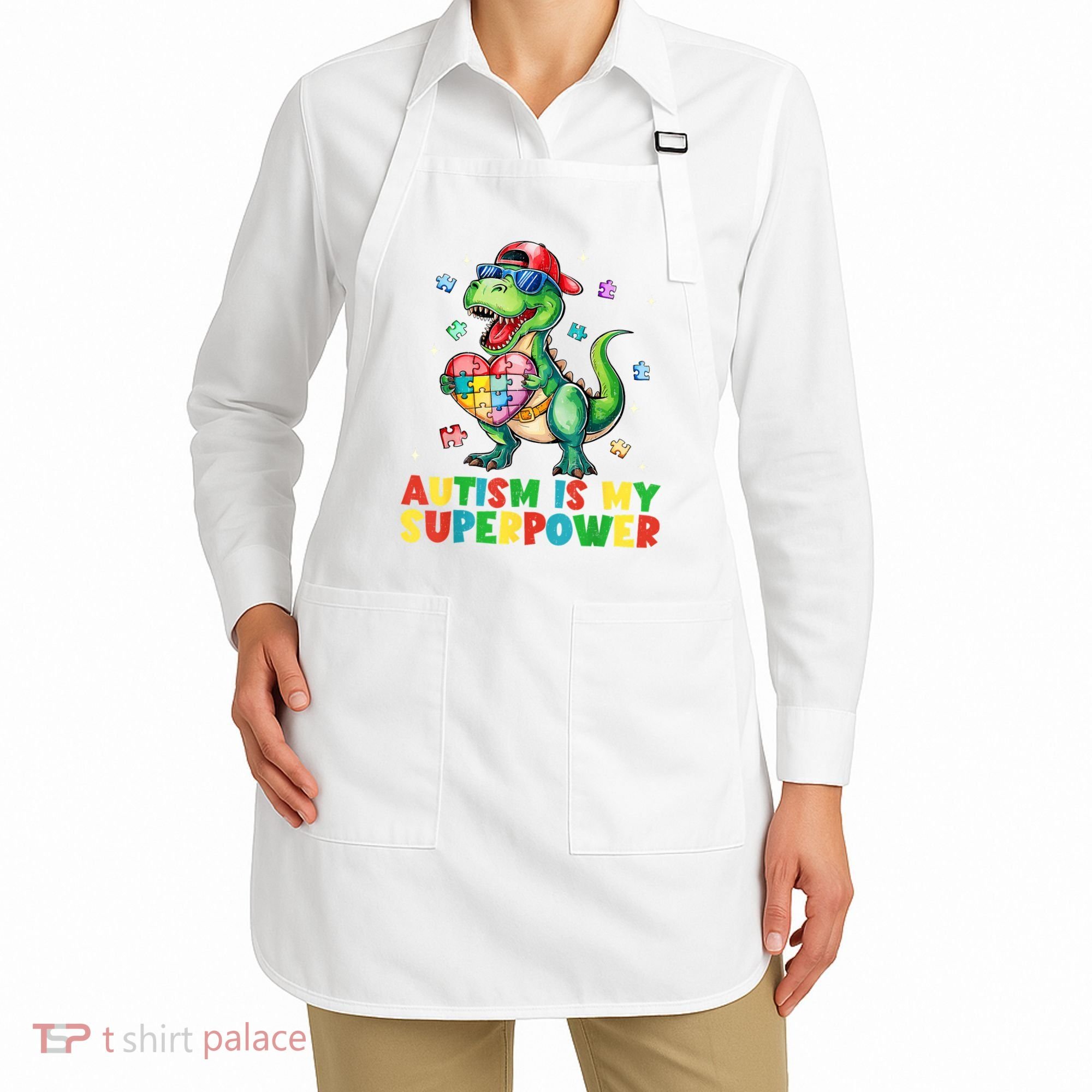 Autism Is My Superpower Funny Autism Awareness Apron