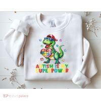 Autism Is My Superpower Funny Autism Awareness Sweatshirt thumb 2