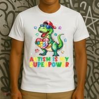 Autism Is My Superpower Funny Autism Awareness T-Shirt thumb 3