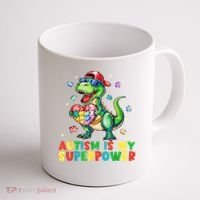Autism Is My Superpower Funny Autism Awareness Coffee Mug thumb 1