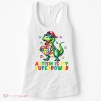 Autism Is My Superpower Funny Autism Awareness Women's Tank Top thumb 0