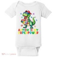 Autism Is My Superpower Funny Autism Awareness Baby Bodysuit thumb 0