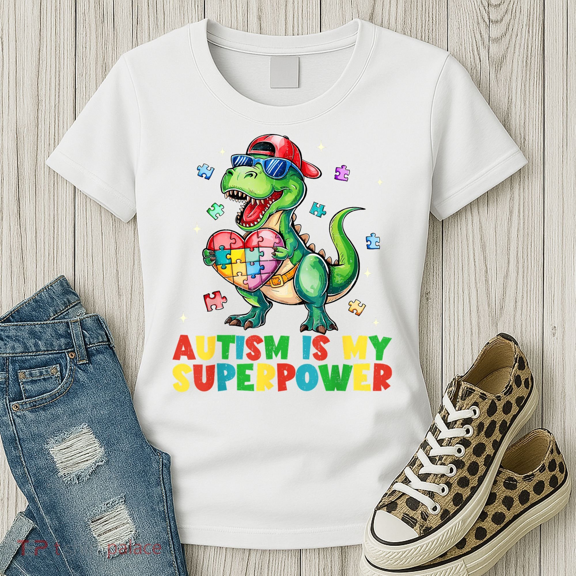 Autism Is My Superpower Funny Autism Awareness Women's T-Shirt