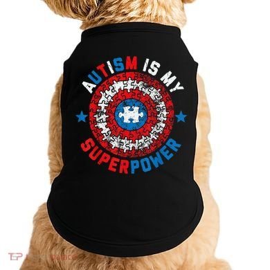 Autism Is My Superpower Autism Awareness Autistic Doggie Tank