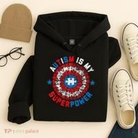 Autism Is My Superpower Autism Awareness Autistic Hoodie thumb 4