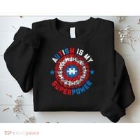 Autism Is My Superpower Autism Awareness Autistic Sweatshirt thumb 2
