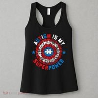 Autism Is My Superpower Autism Awareness Autistic Women's Tank Top thumb 3