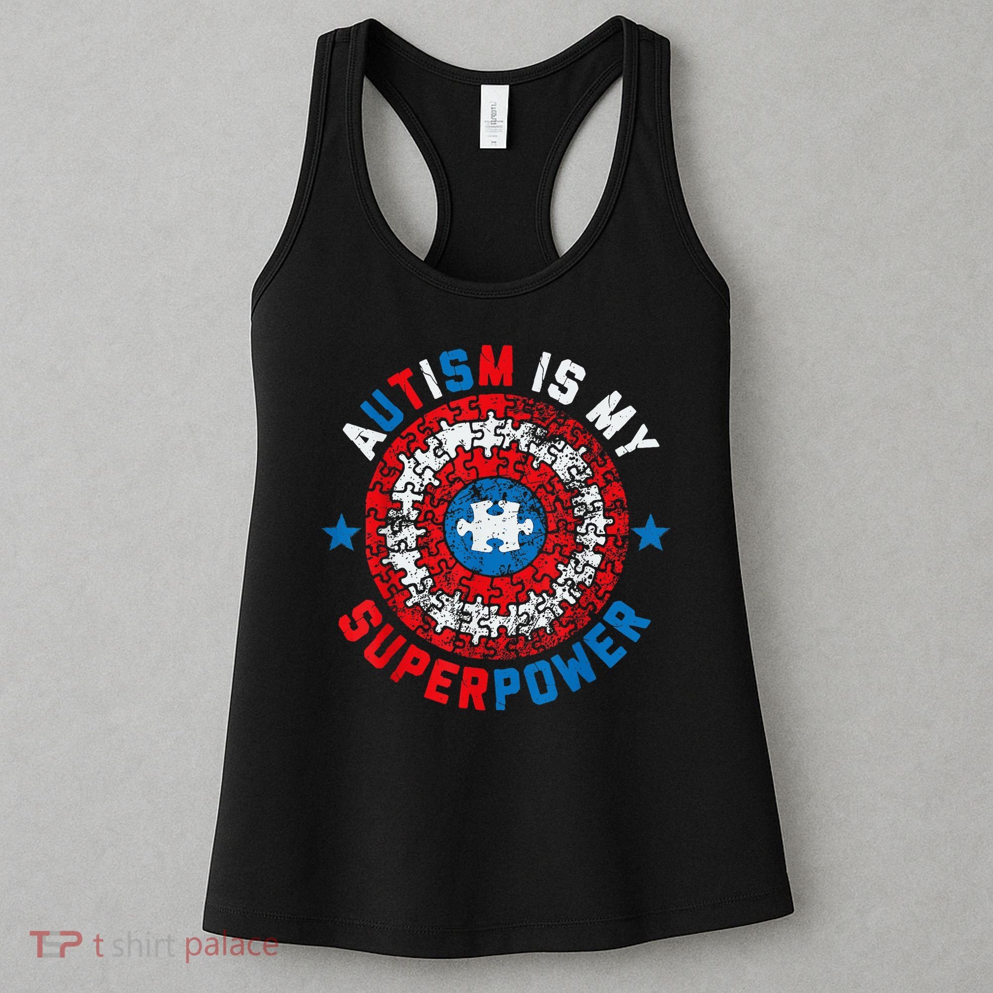 Autism Is My Superpower Autism Awareness Autistic Women's Tank Top