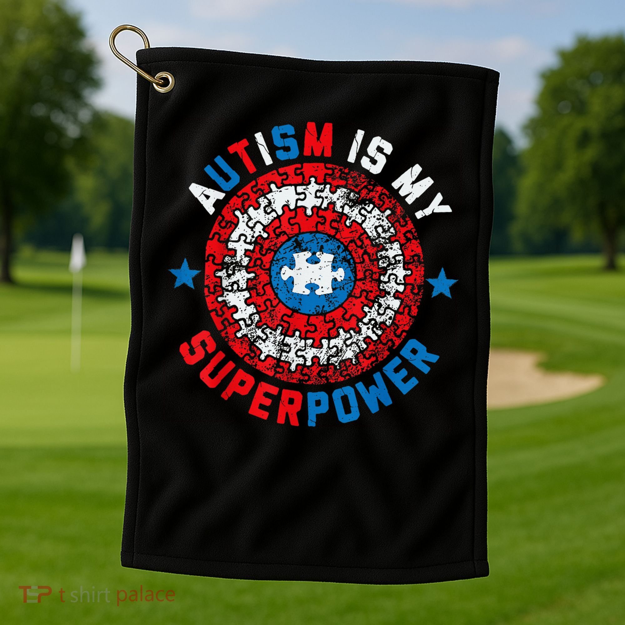 Autism Is My Superpower Autism Awareness Autistic Golf Towel