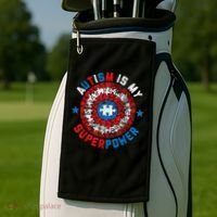 Autism Is My Superpower Autism Awareness Autistic Golf Towel thumb 2