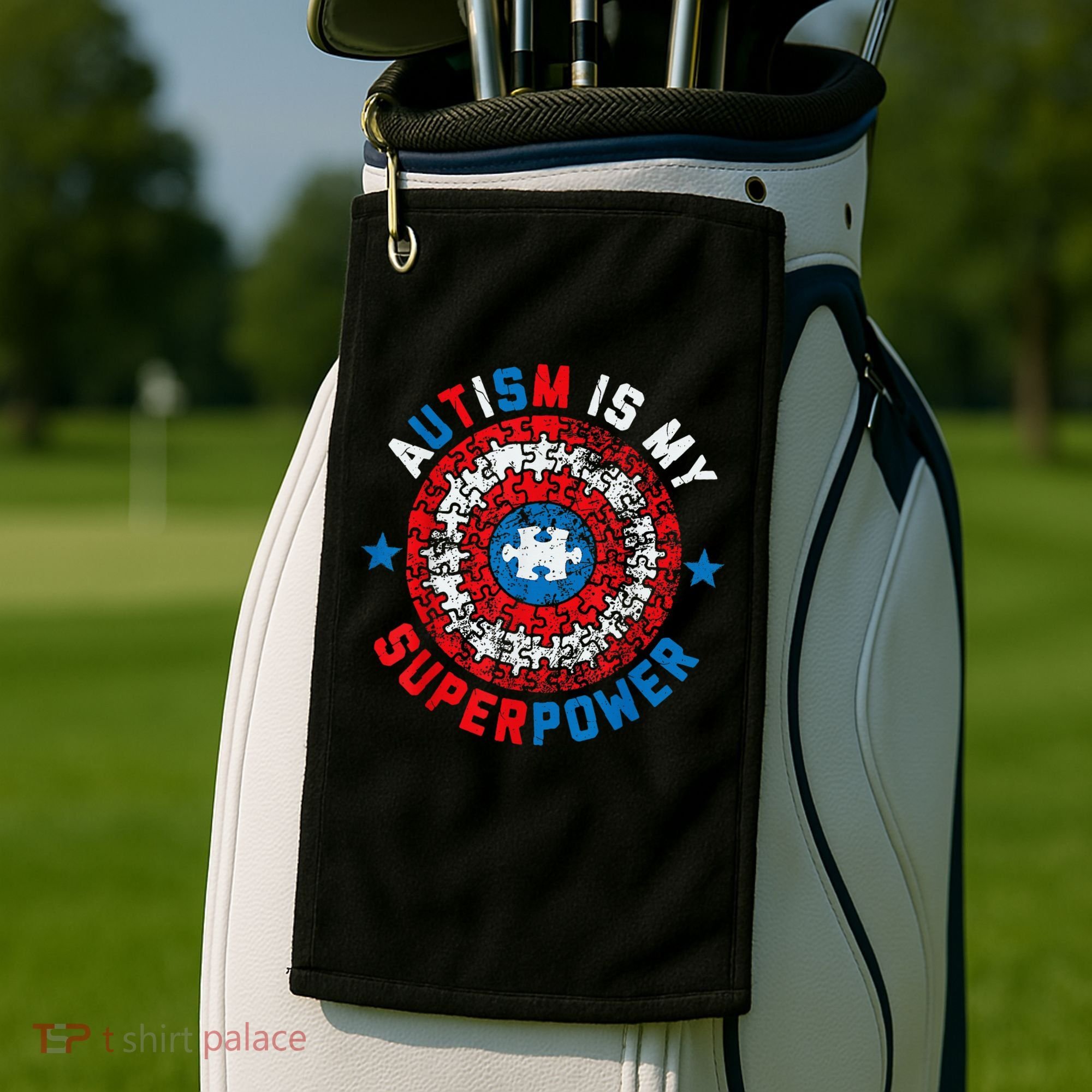 Autism Is My Superpower Autism Awareness Autistic Golf Towel