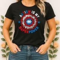 Autism Is My Superpower Autism Awareness Autistic Women's T-Shirt thumb 2