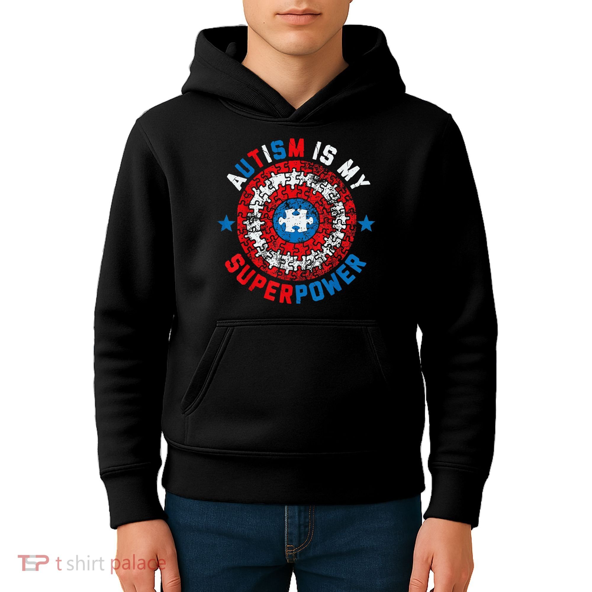 Autism Is My Superpower Autism Awareness Autistic Kids Hoodie