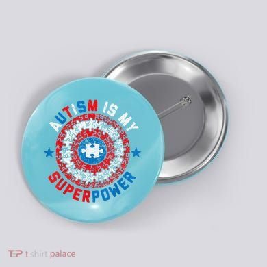 Autism Is My Superpower Autism Awareness Autistic Button