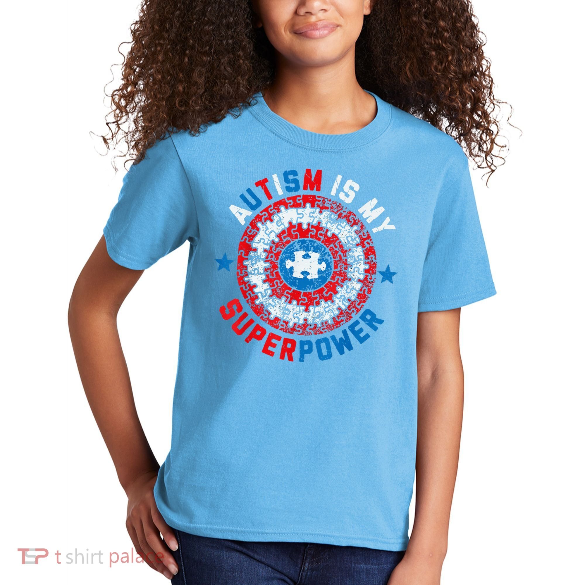 Autism Is My Superpower Autism Awareness Autistic Kids T-Shirt