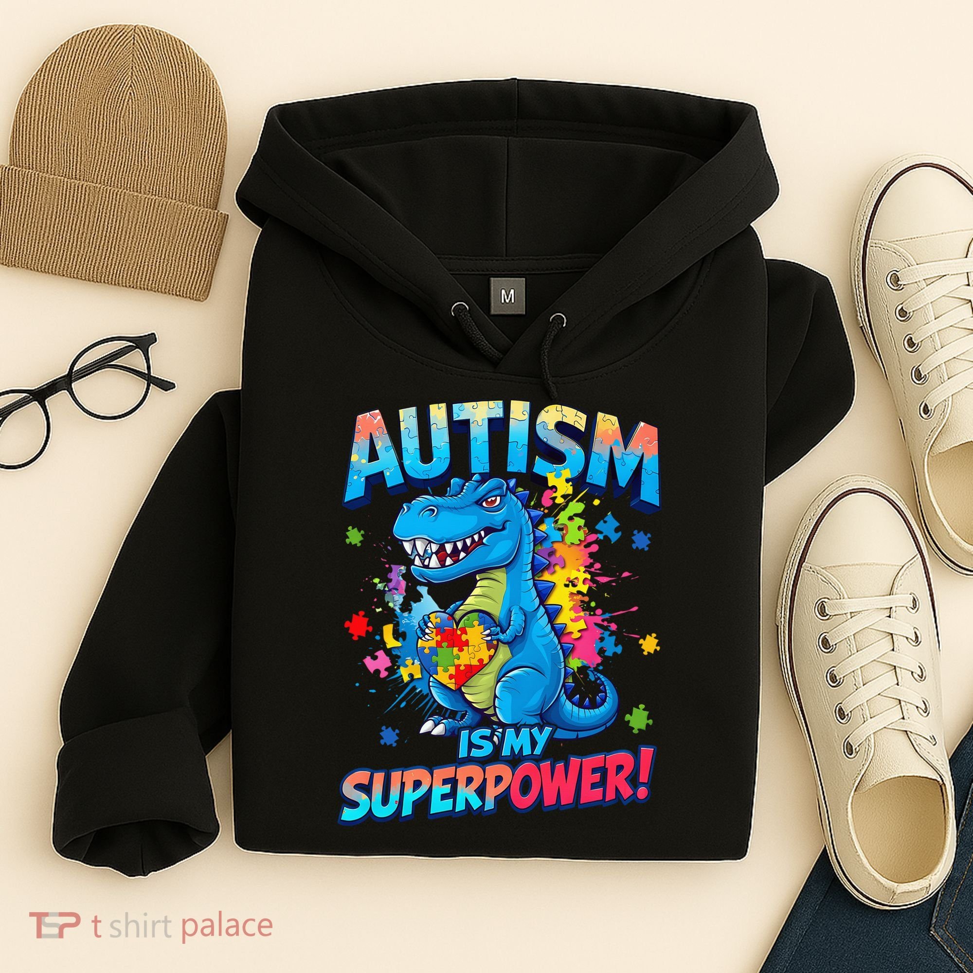 Autism Is My Superpower Dinosaur Autism Awareness Hoodie