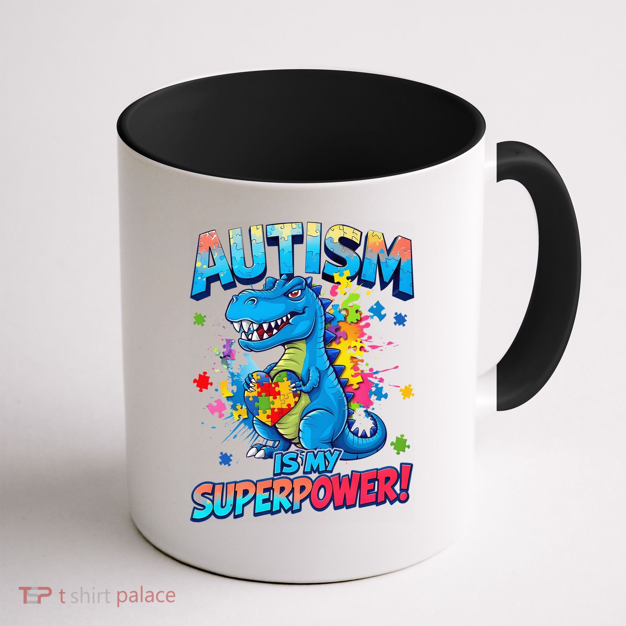 Autism Is My Superpower Dinosaur Autism Awareness Coffee Mug