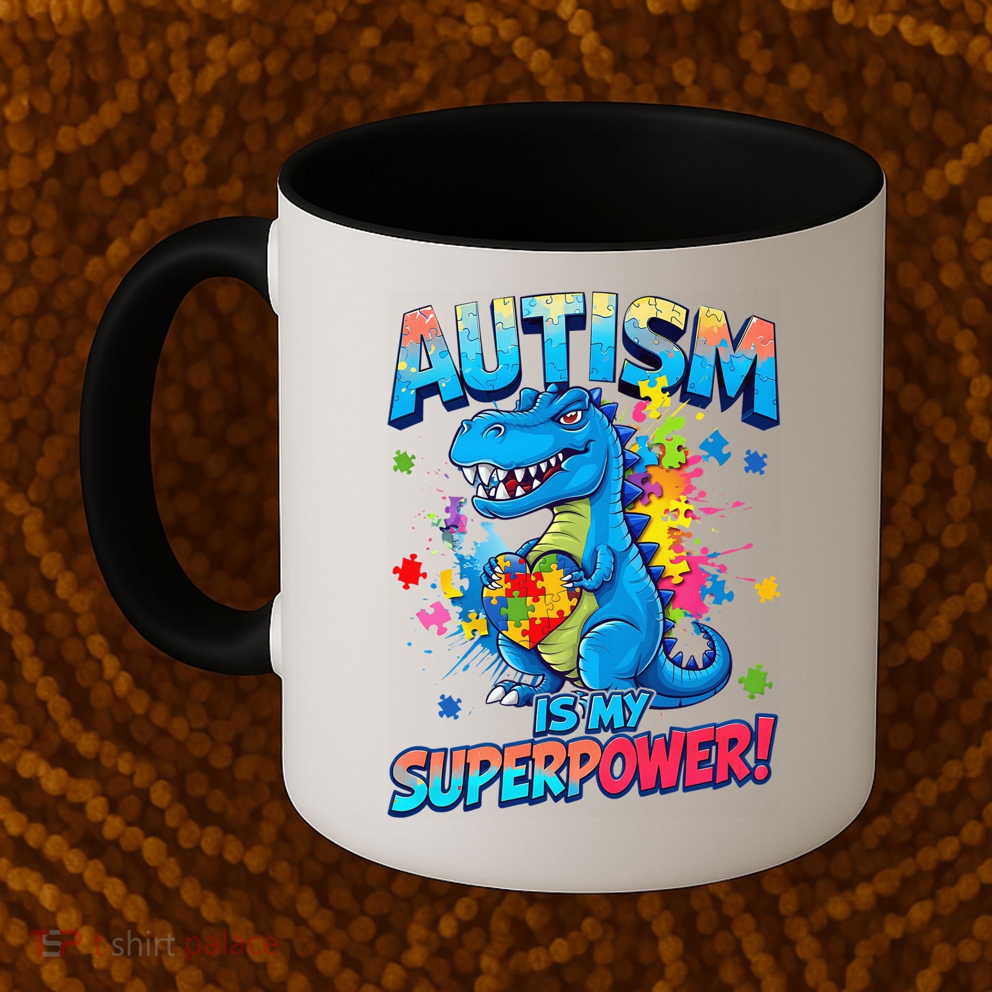 Autism Is My Superpower Dinosaur Autism Awareness Coffee Mug