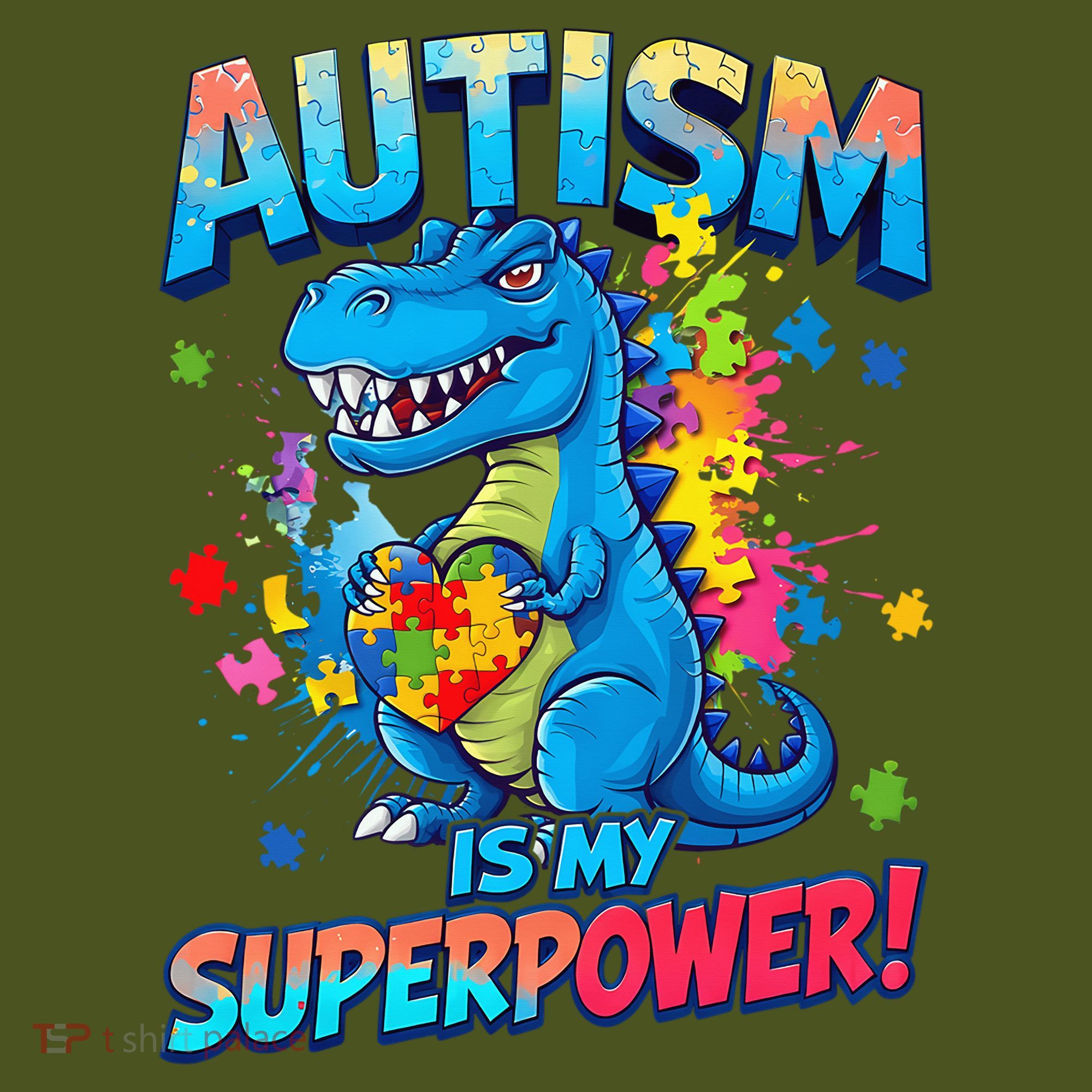 Autism Is My Superpower Dinosaur Autism Awareness Mousepad