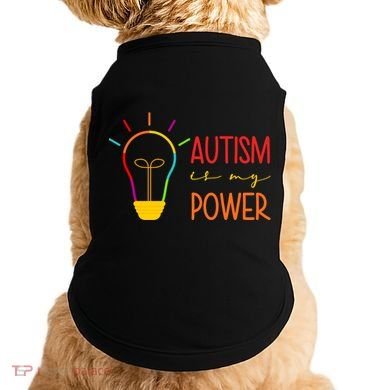 Autism Is My Power Autism Awareness Doggie Tank