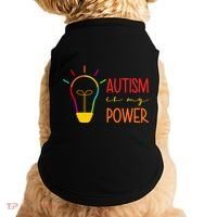 Autism Is My Power Autism Awareness Doggie Tank thumb 0