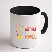 Autism Is My Power Autism Awareness Coffee Mug thumb 1