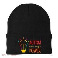 Autism Is My Power Autism Awareness Beanie thumb 0