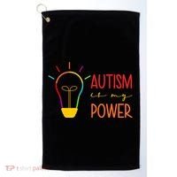 Autism Is My Power Autism Awareness Golf Towel thumb 0